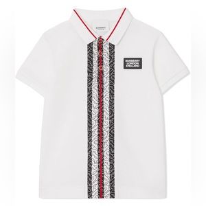 Burberry monogram print polo shirt